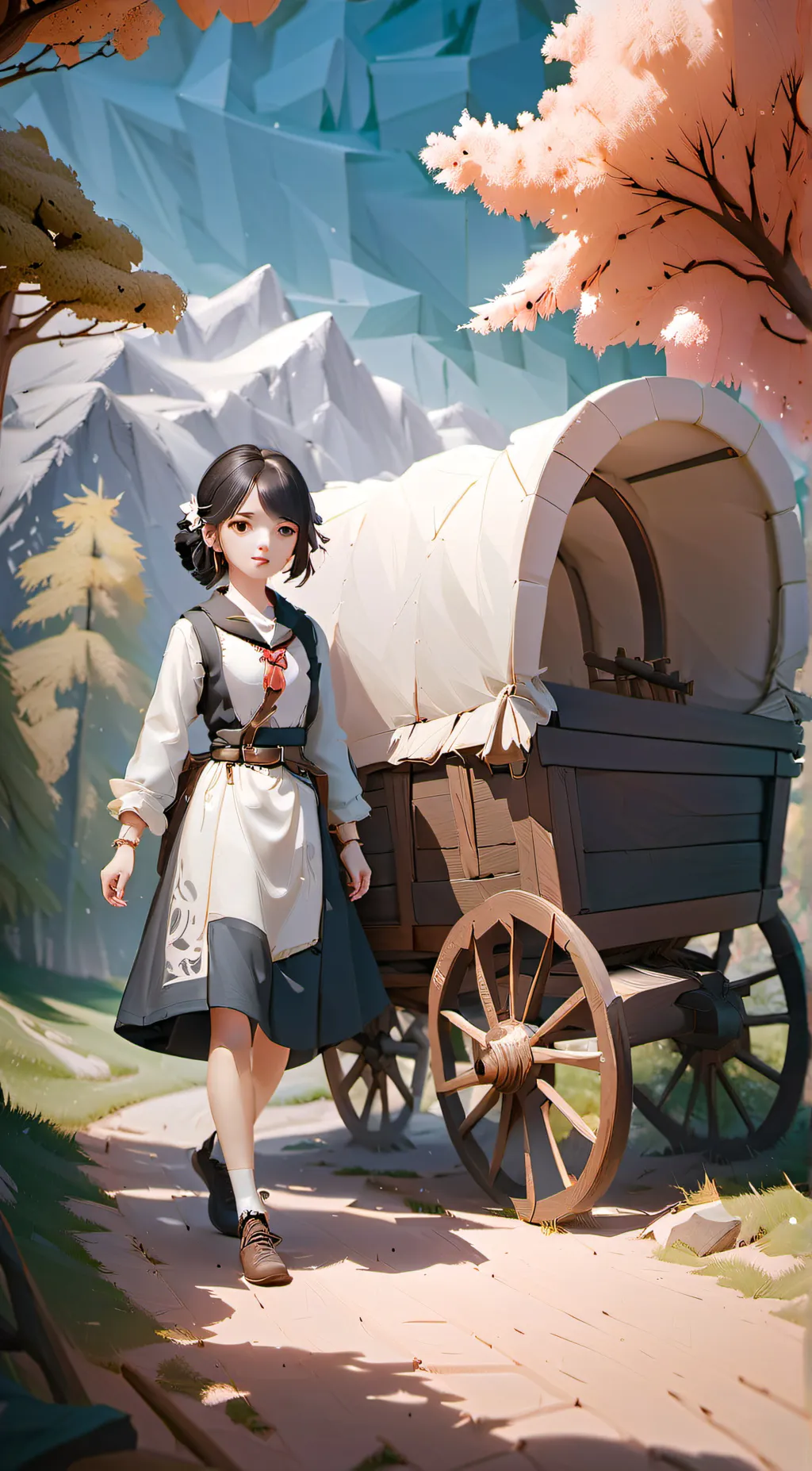 ai character: In the past background