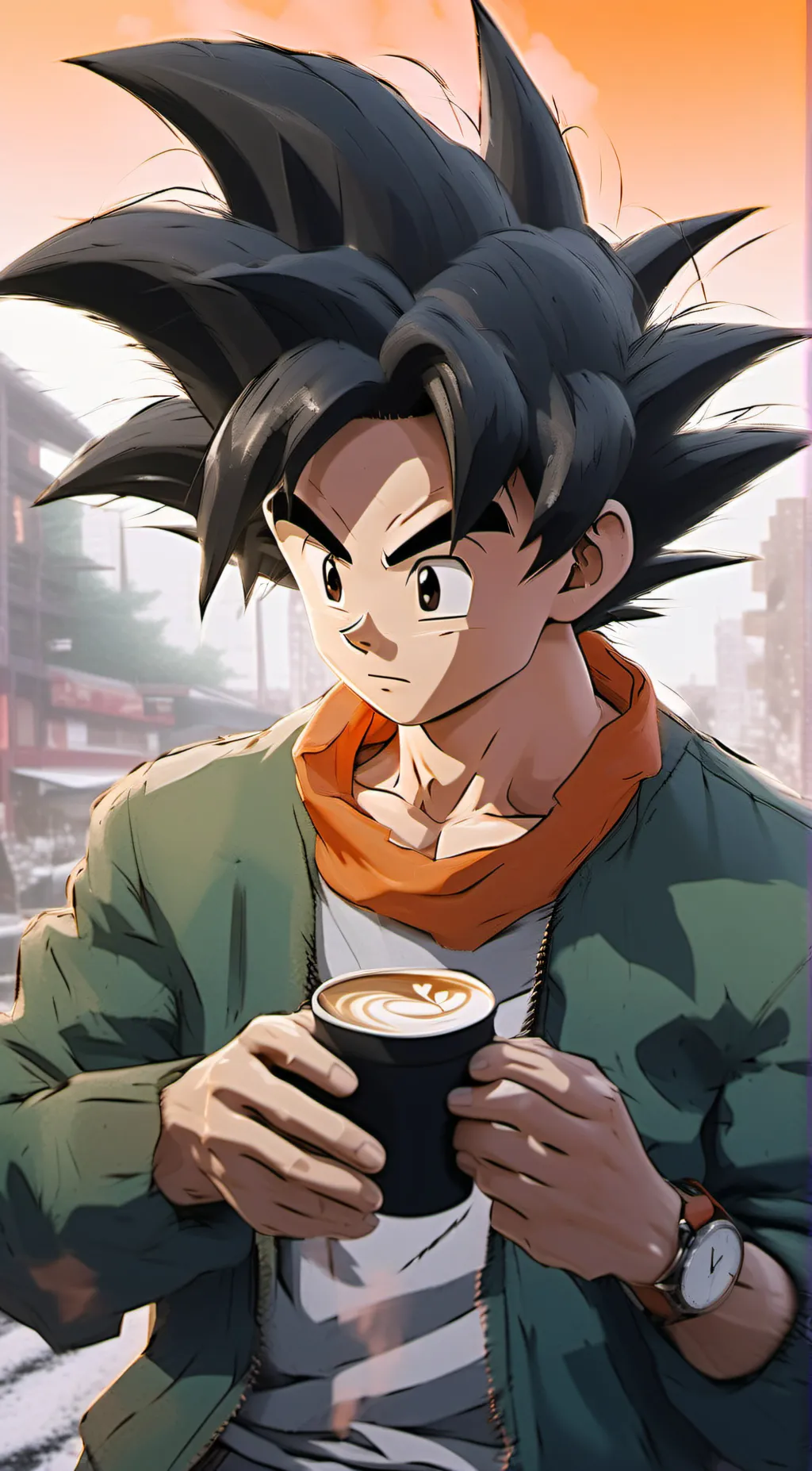 ai character: Goku/Kakarot  background