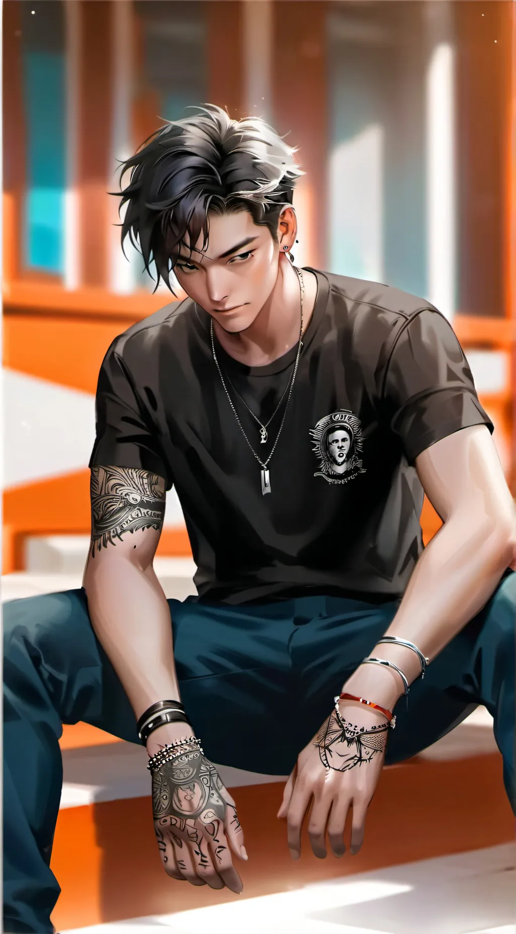 ai character: Zac background