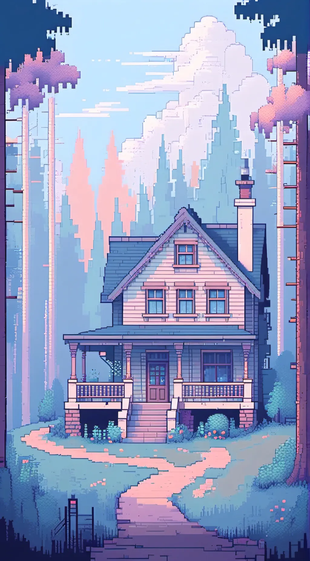 ai character: running away background