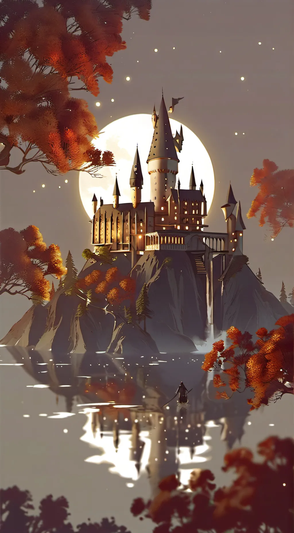 ai character: Hogwarts  background