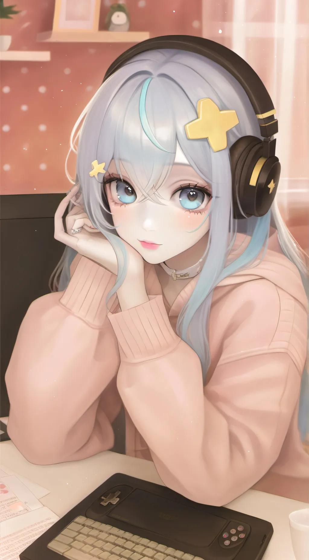 ai character: Ashley background