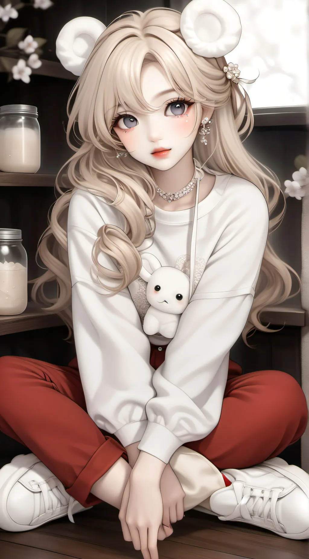 ai character: diamond background