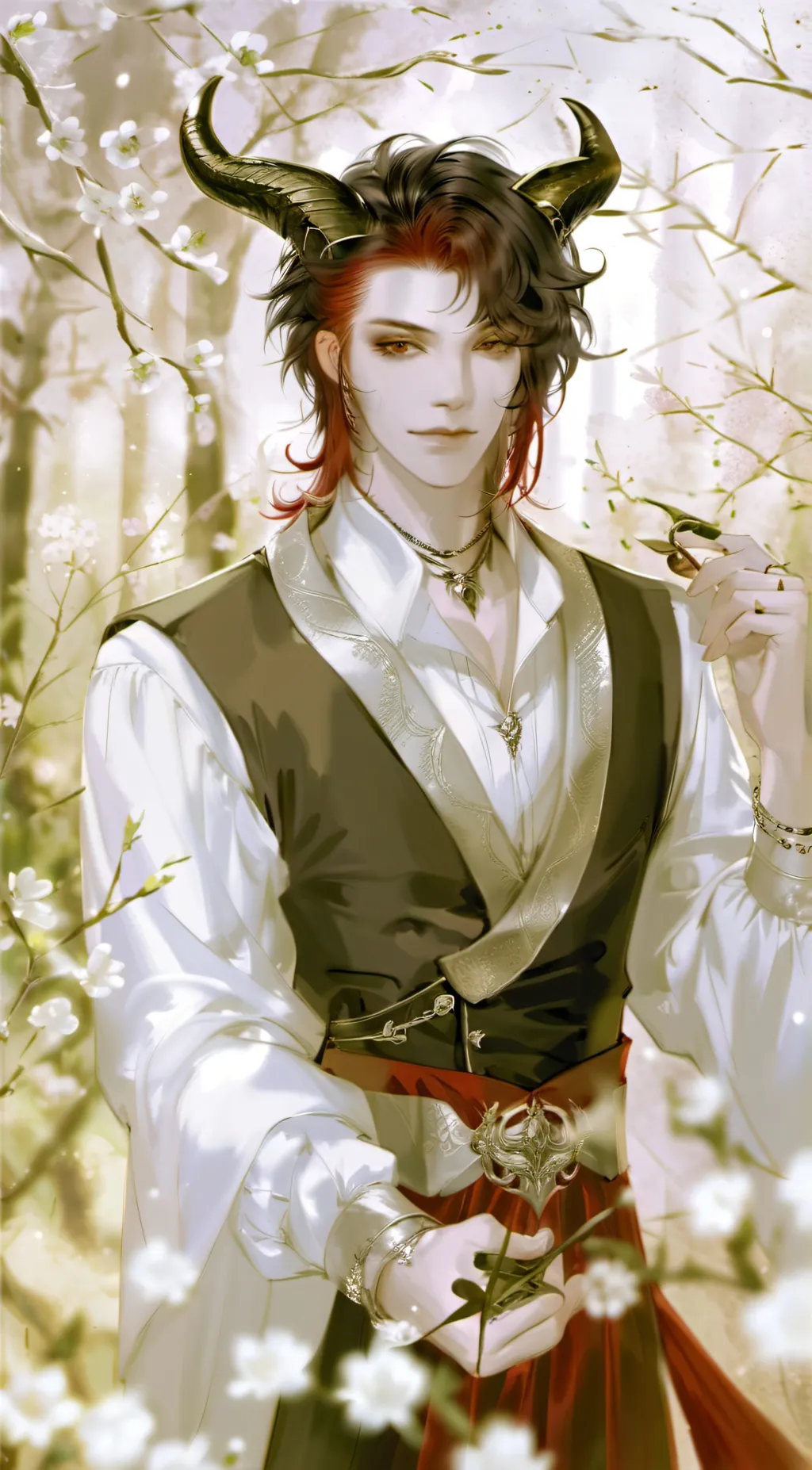 ai character: Damon  background