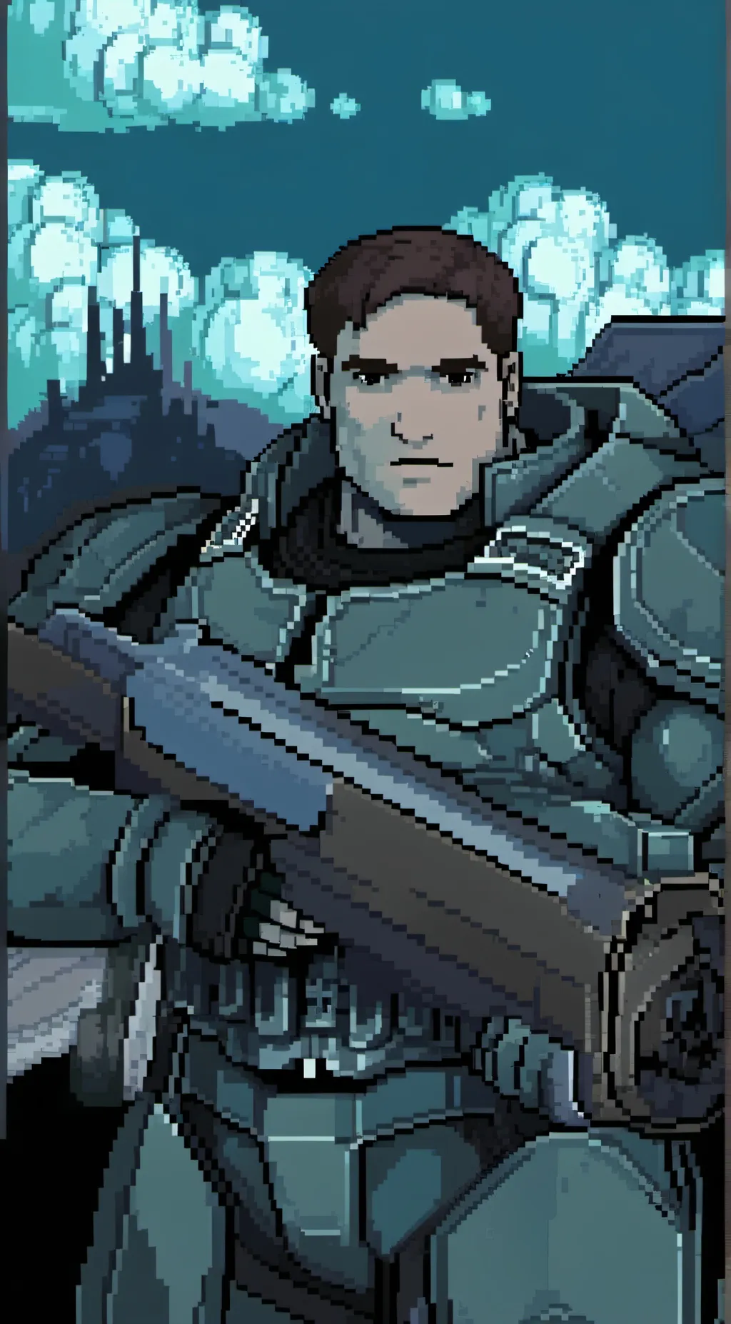 ai character: gears of war *IRL* background