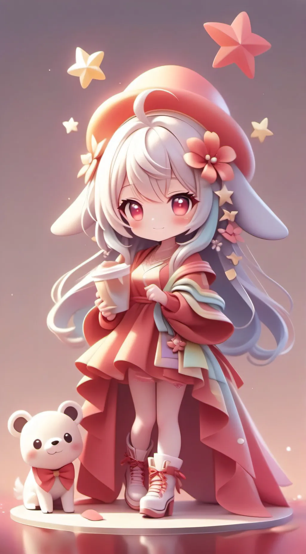 ai character: Rainbow friends!!  background