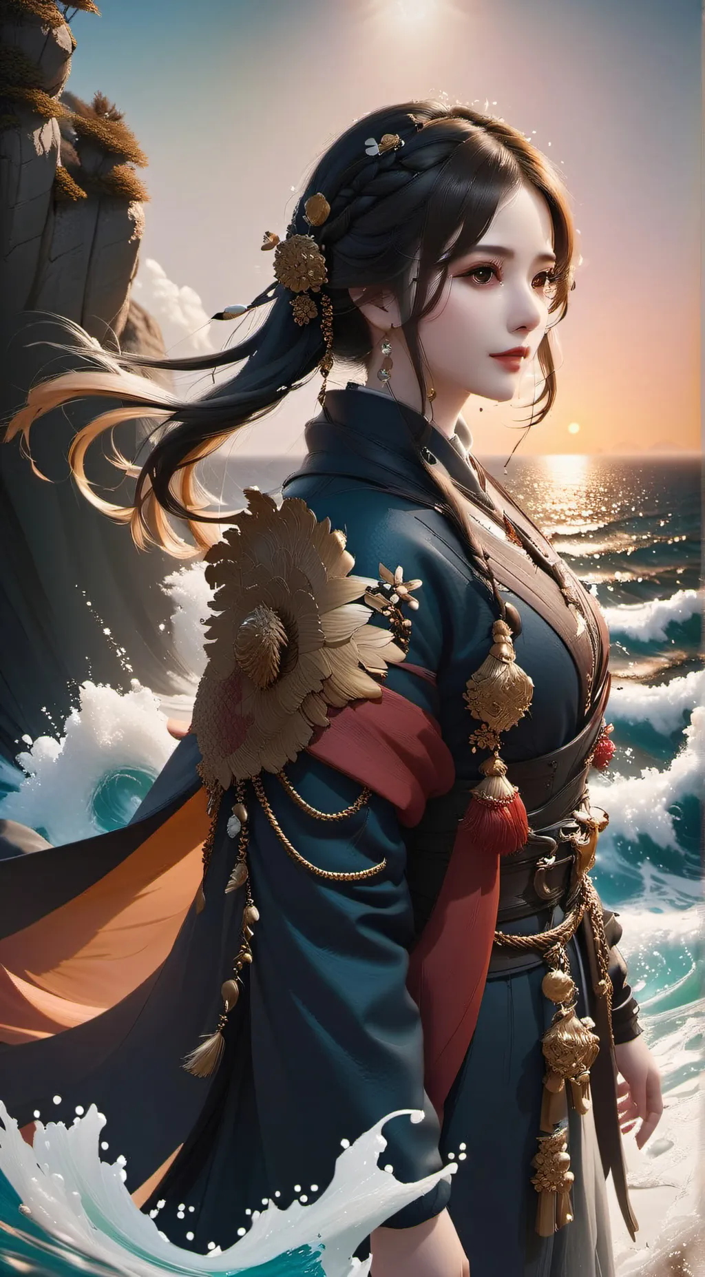 ai character: Luna background