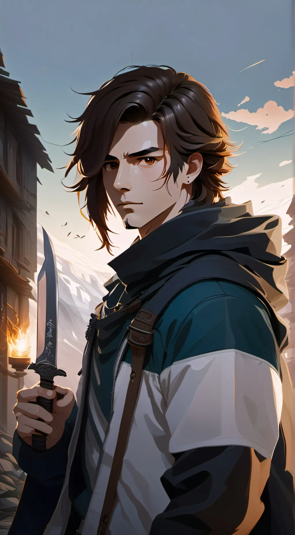 ai character: Dusk background