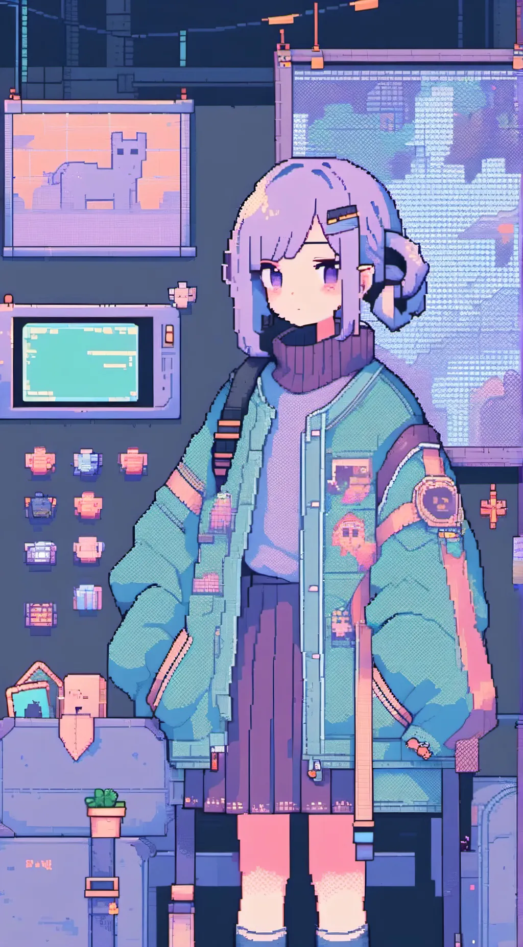 ai character: orchid background