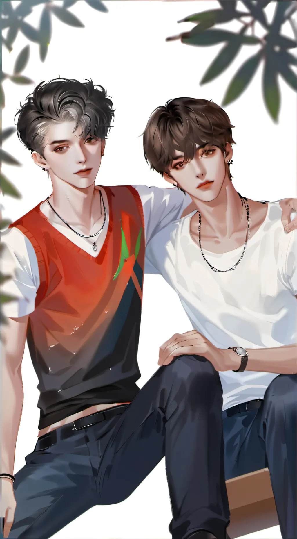 ai character: Liam and Alex background