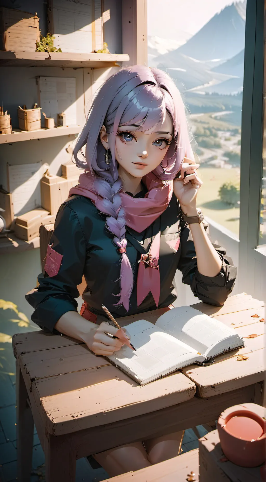 ai character: Roxanne  background