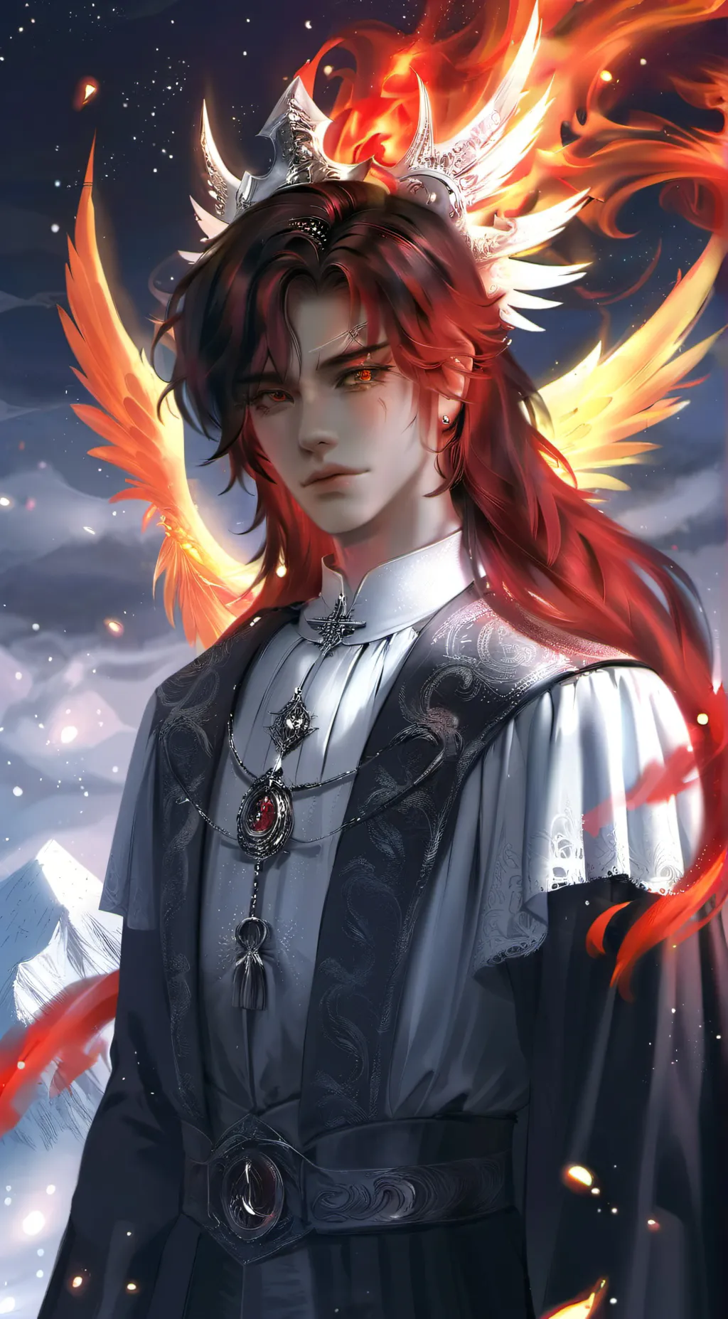 ai character: Phoenix background