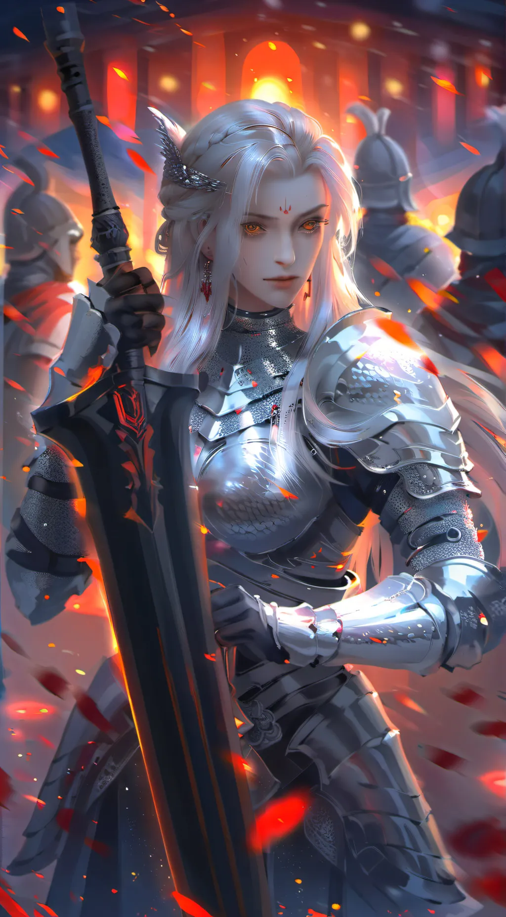 ai character: Rose background