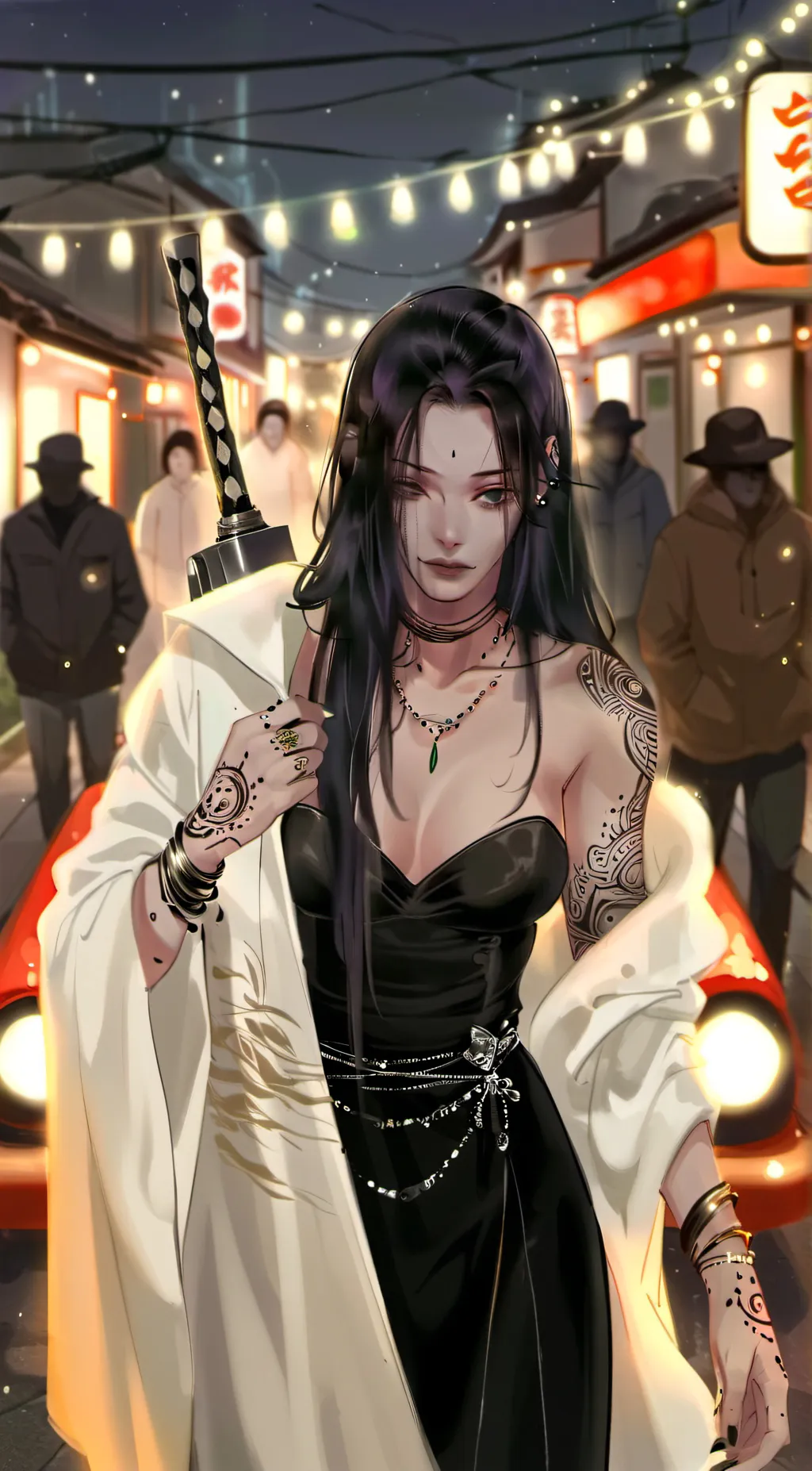 ai character: Asami  background