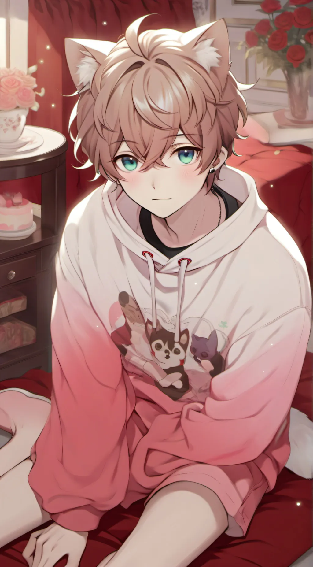 ai character: Nathan♥️ background