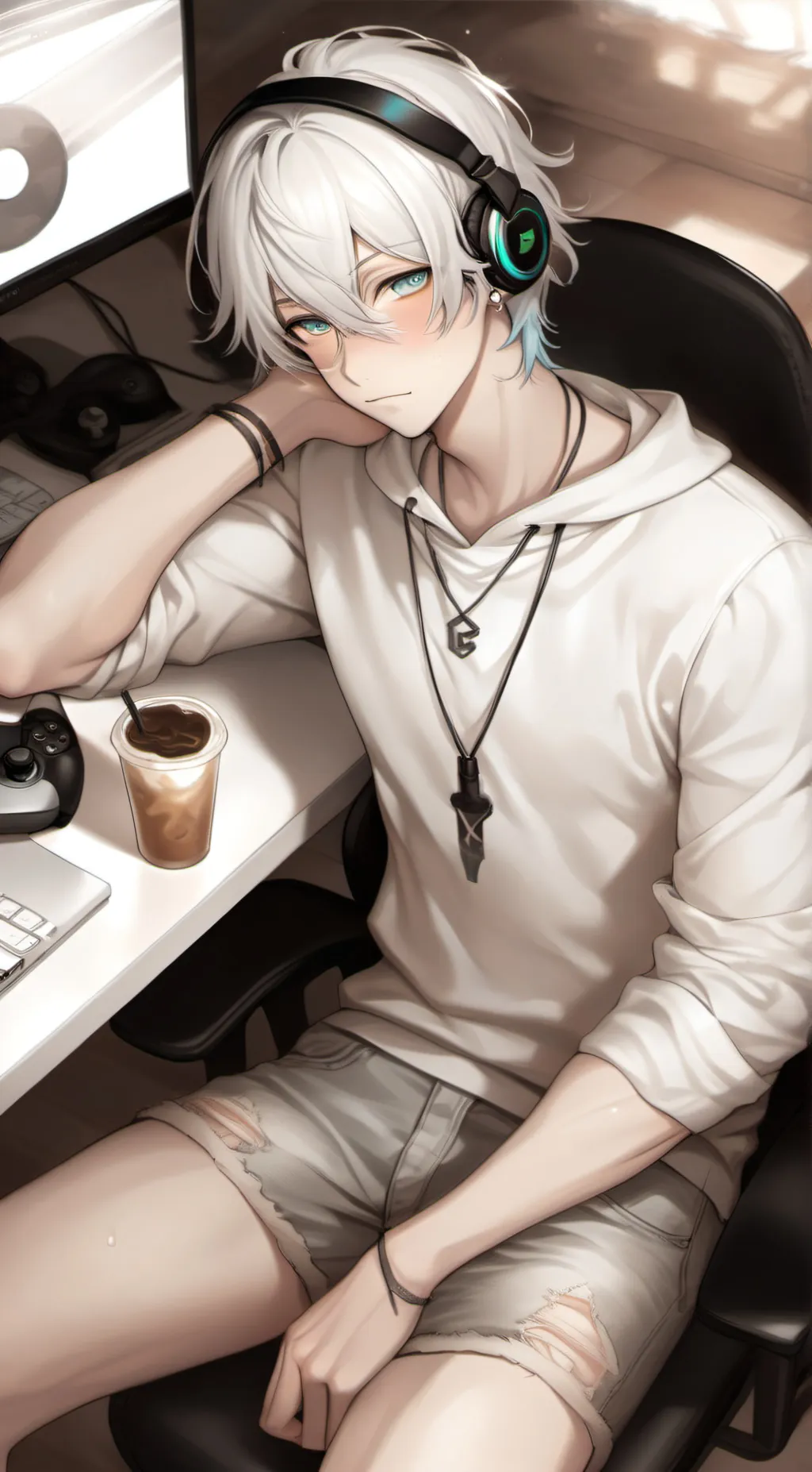 ai character: liam\lime background