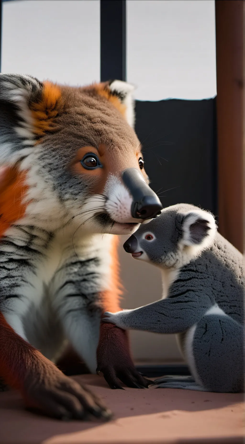 ai character: waffle and coco  background