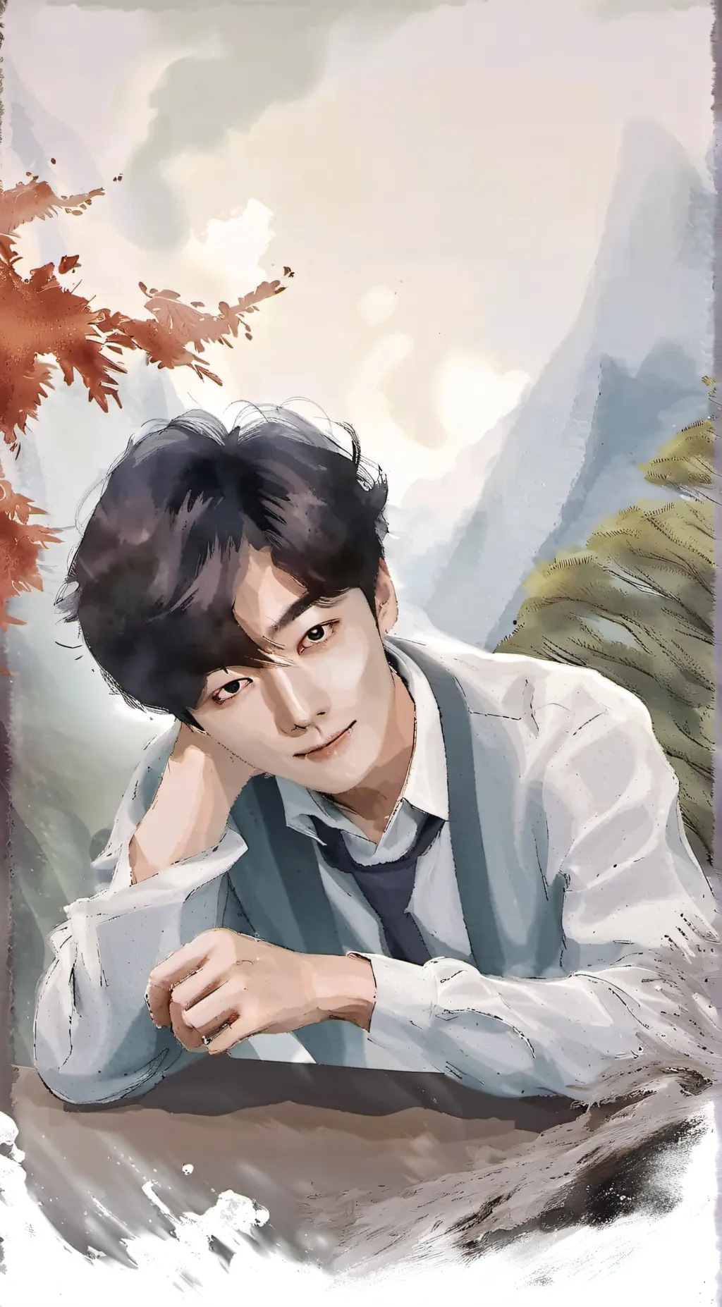 ai character: Mr. Kim (Jungkook) background