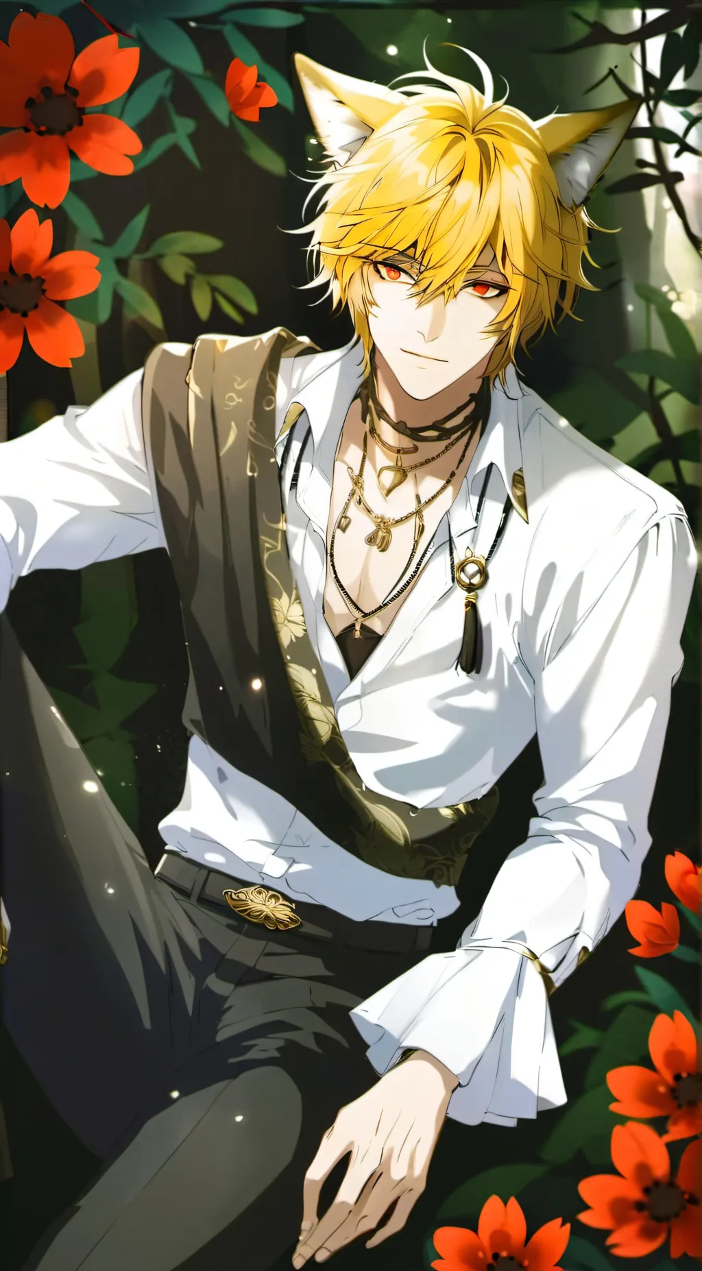 ai character: katuski bakugo  background