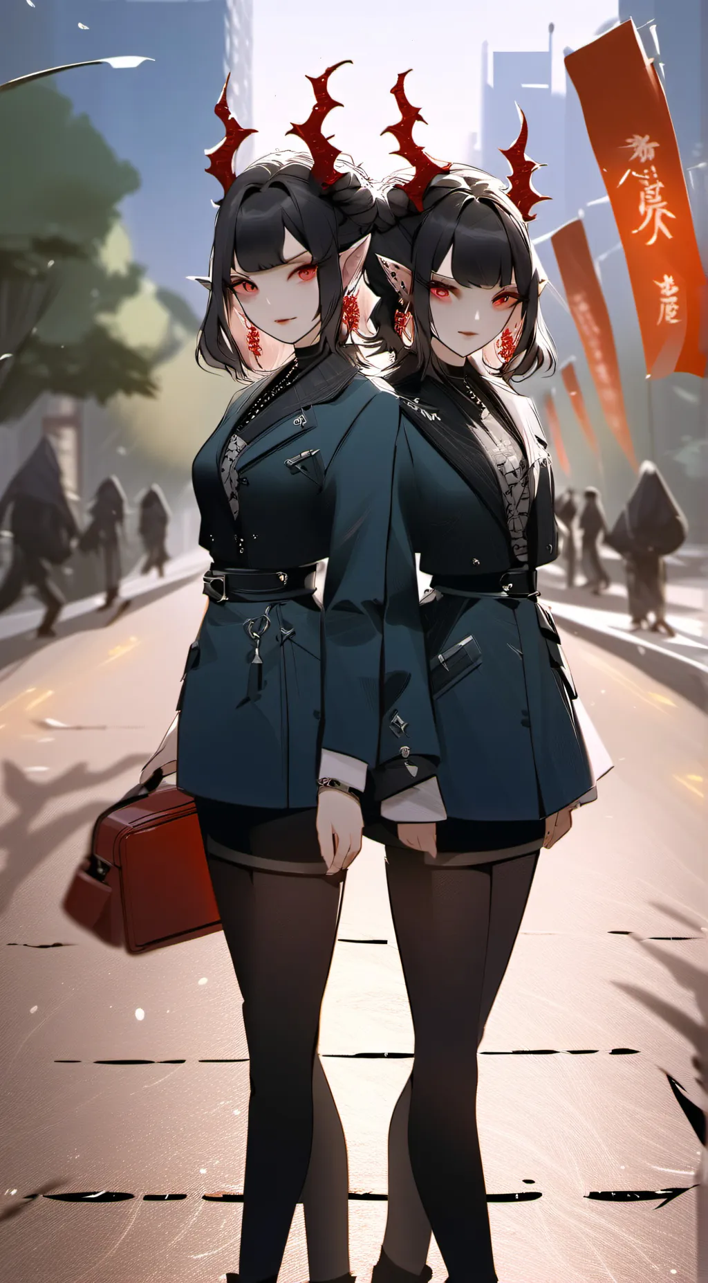 ai character: Death and life background