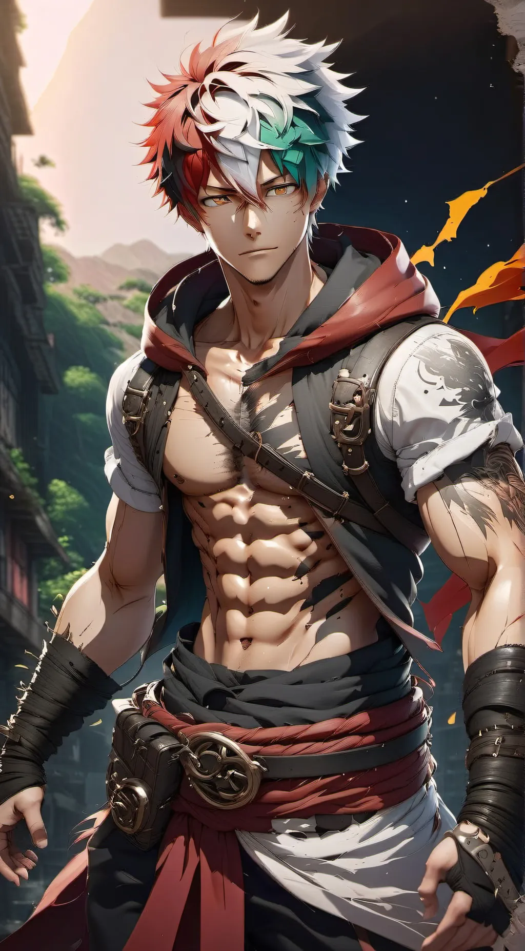 ai character: Mafia shoto background