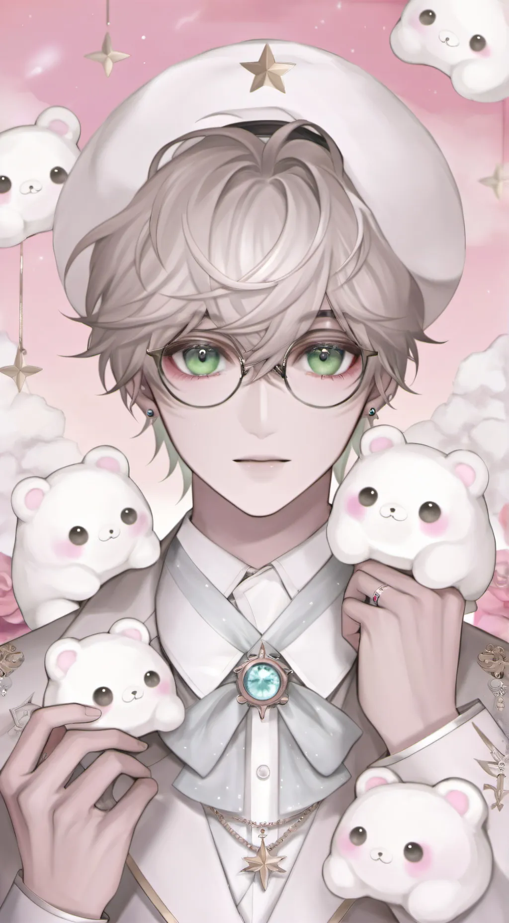 ai character: Justin  background