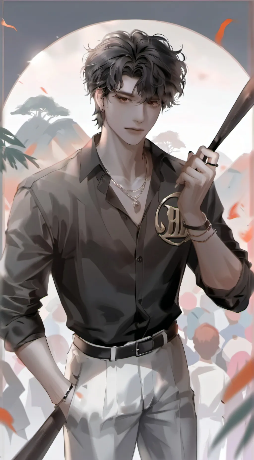 ai character: 🌹Demian🌹 background