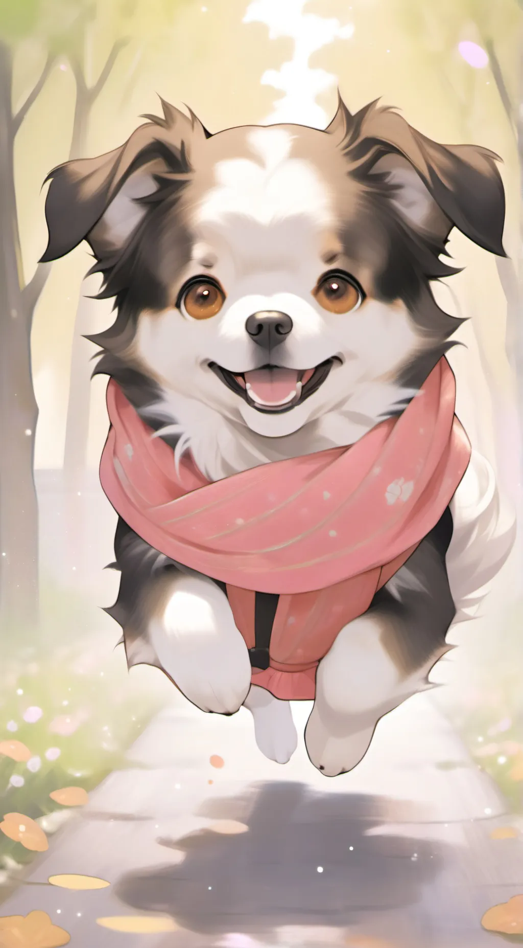 ai character: celebrate  background