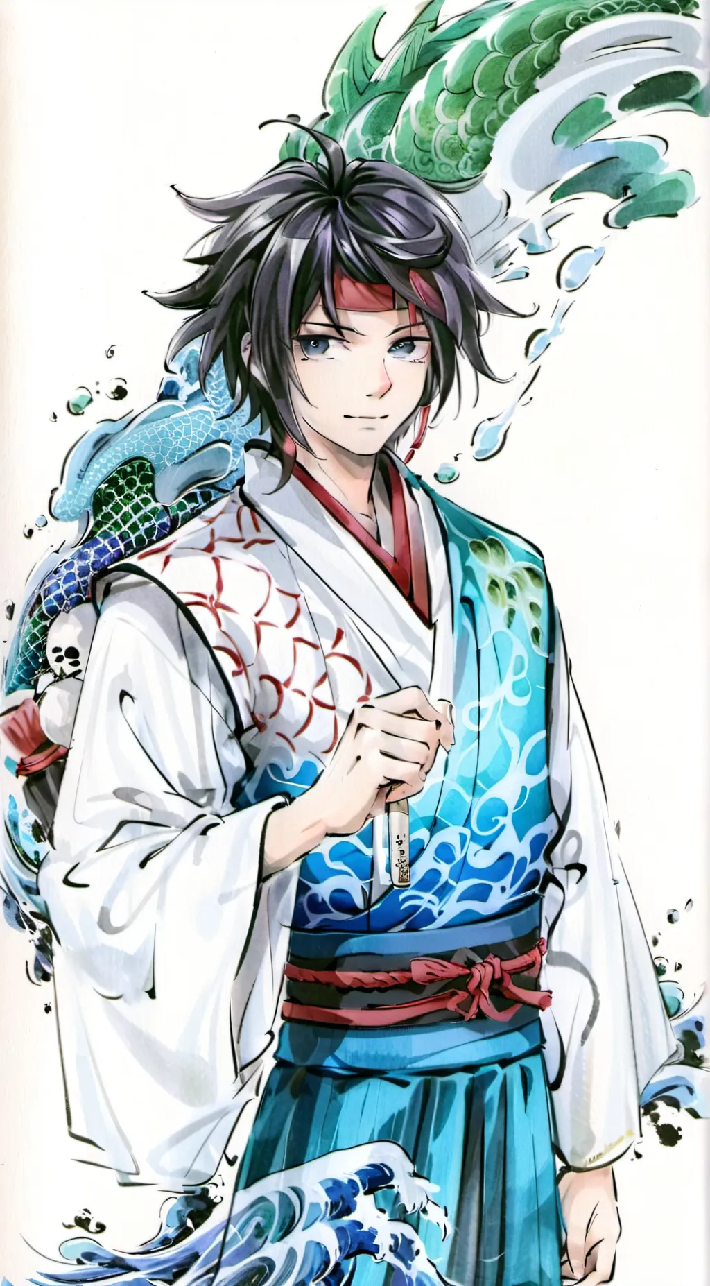 ai character: giyu tomioka background