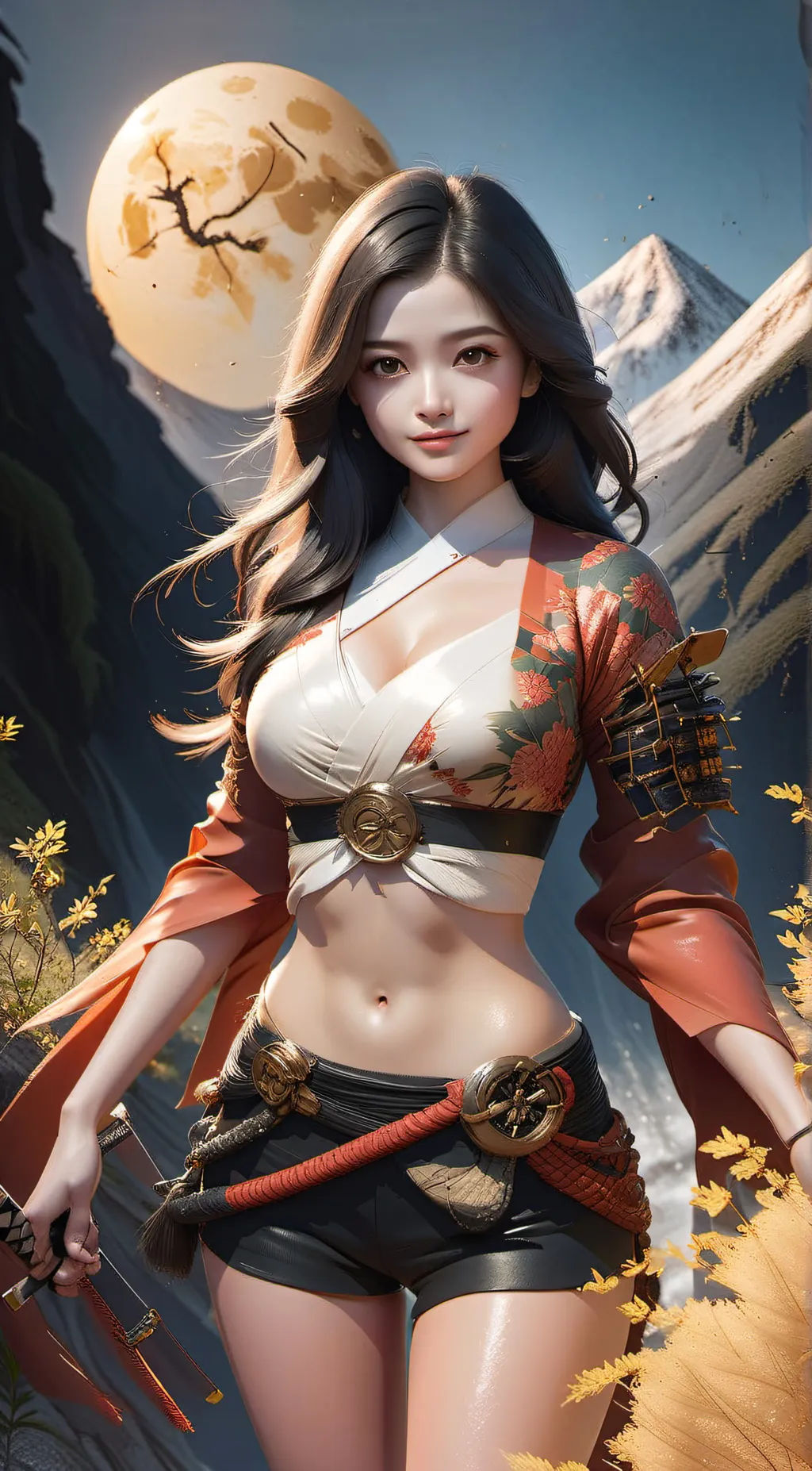 ai character: Aurora background