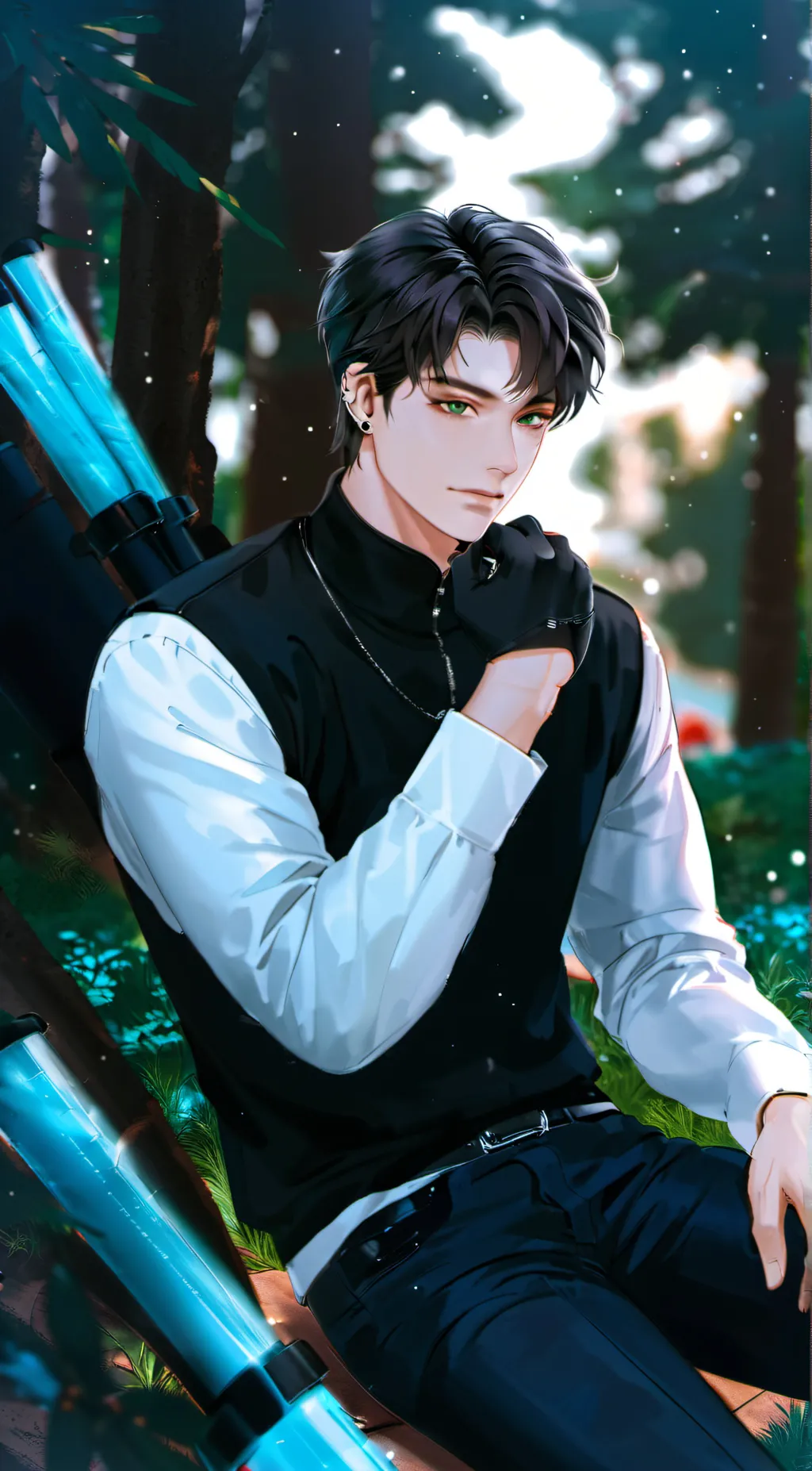 ai character: Sky background