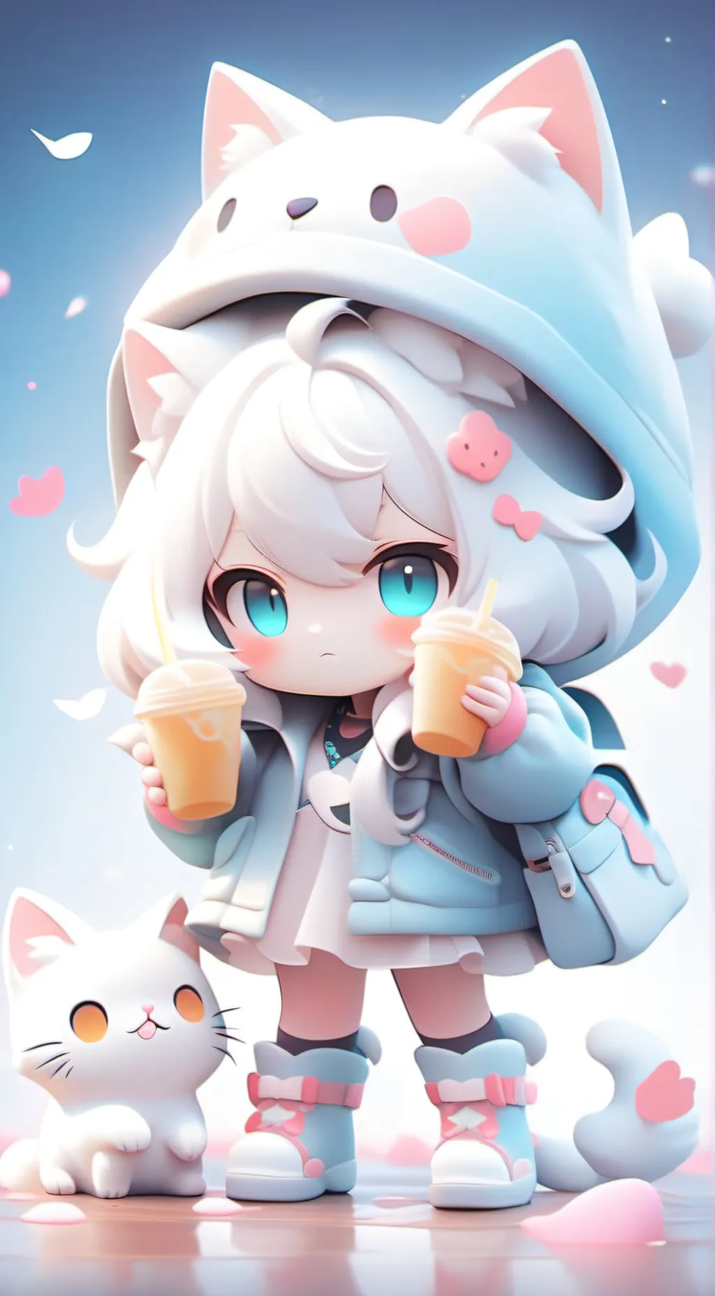 ai character: Miel milled  background