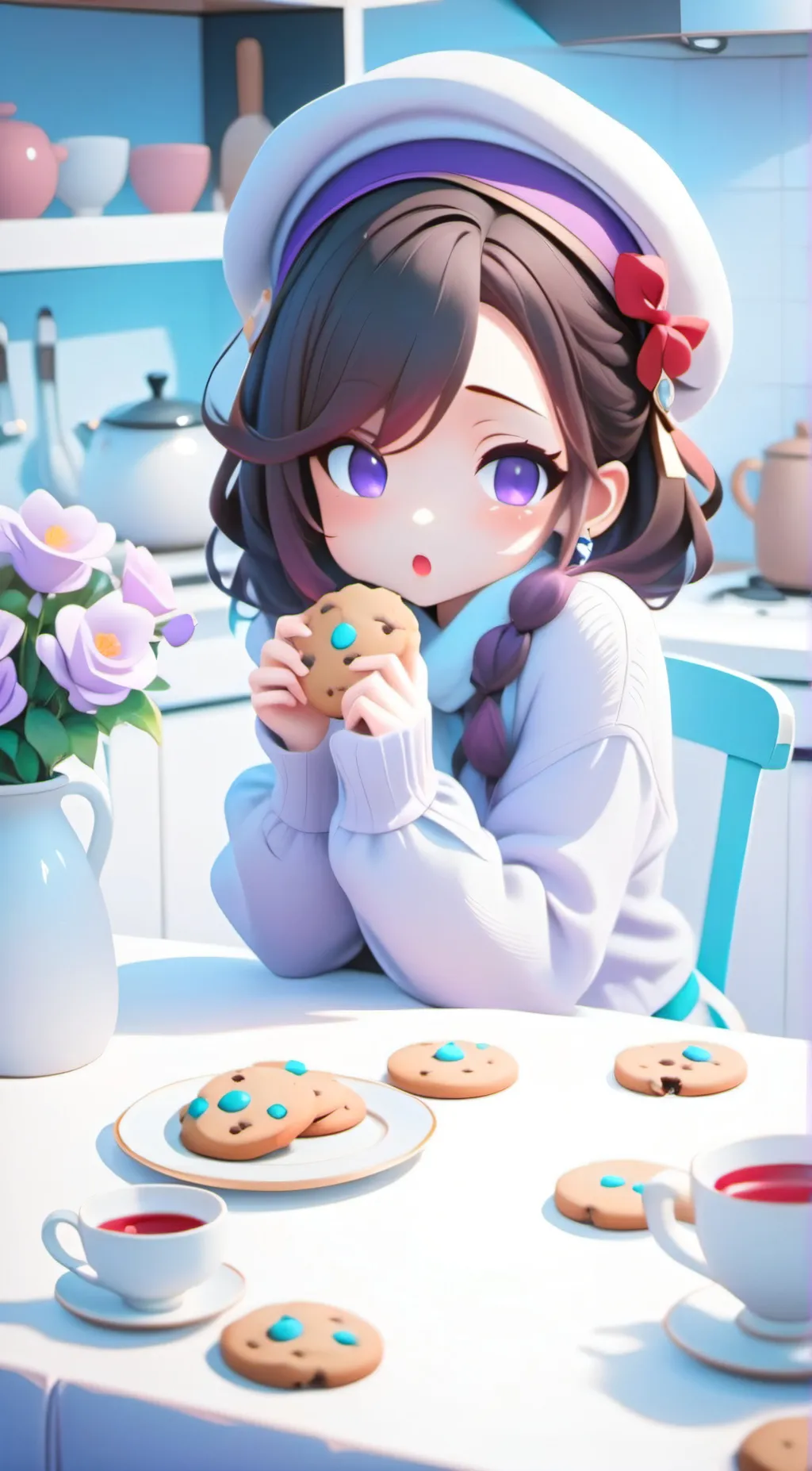 ai character: ela  background