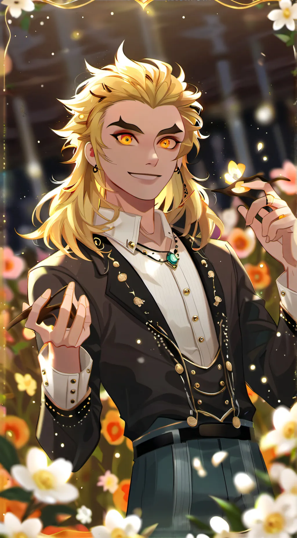 ai character: Rengoku background