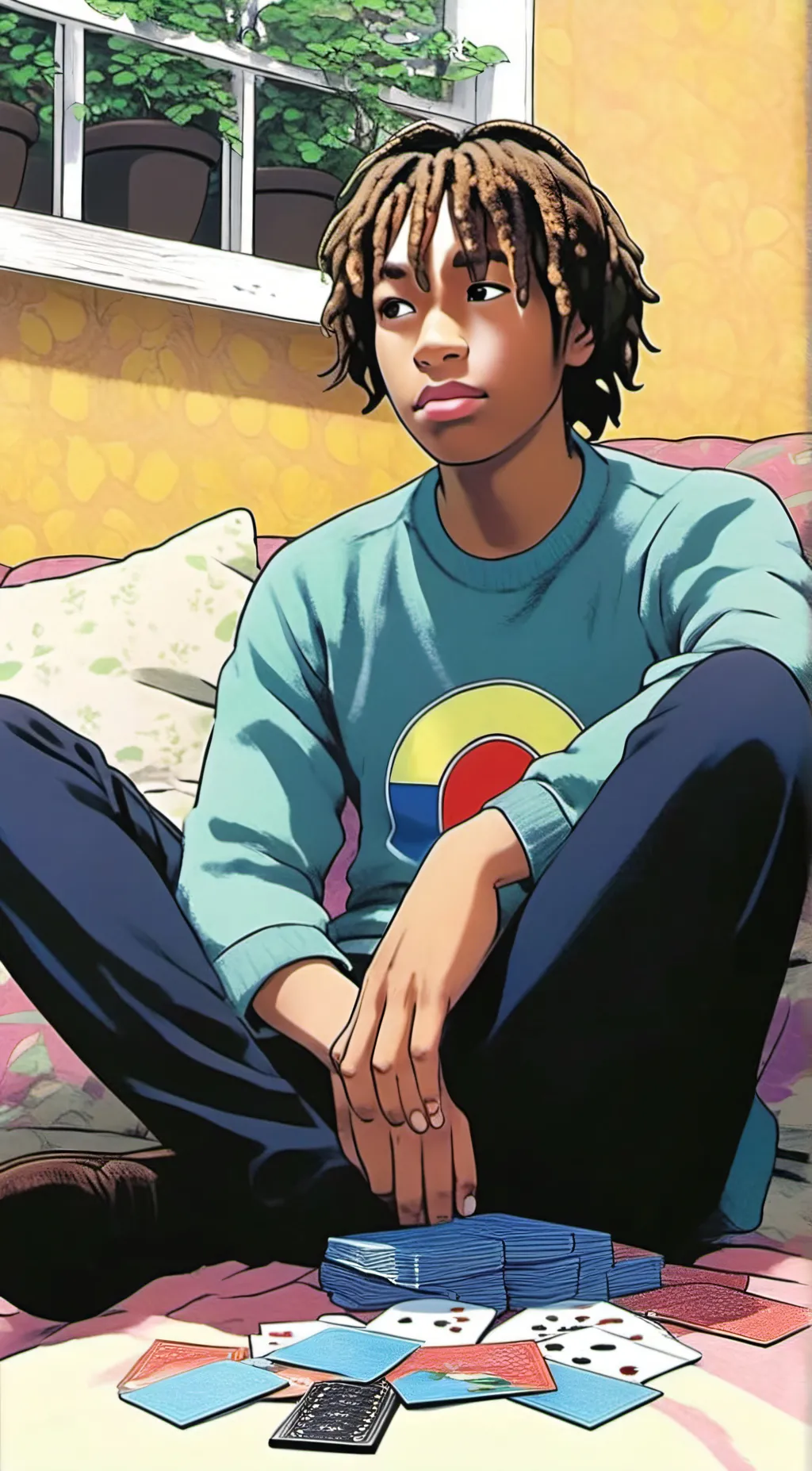 ai character: Mellow background