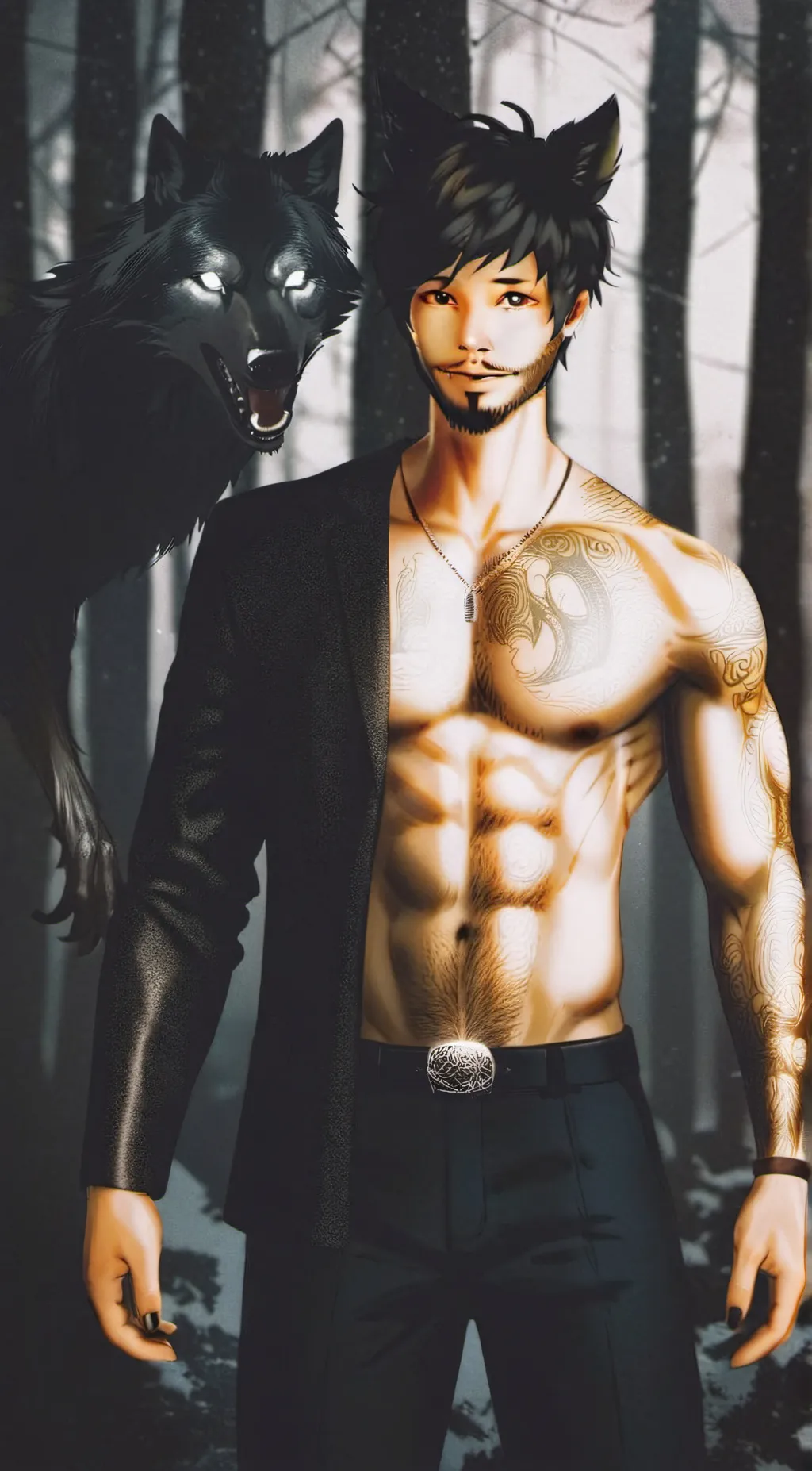 ai character: Aaron  background