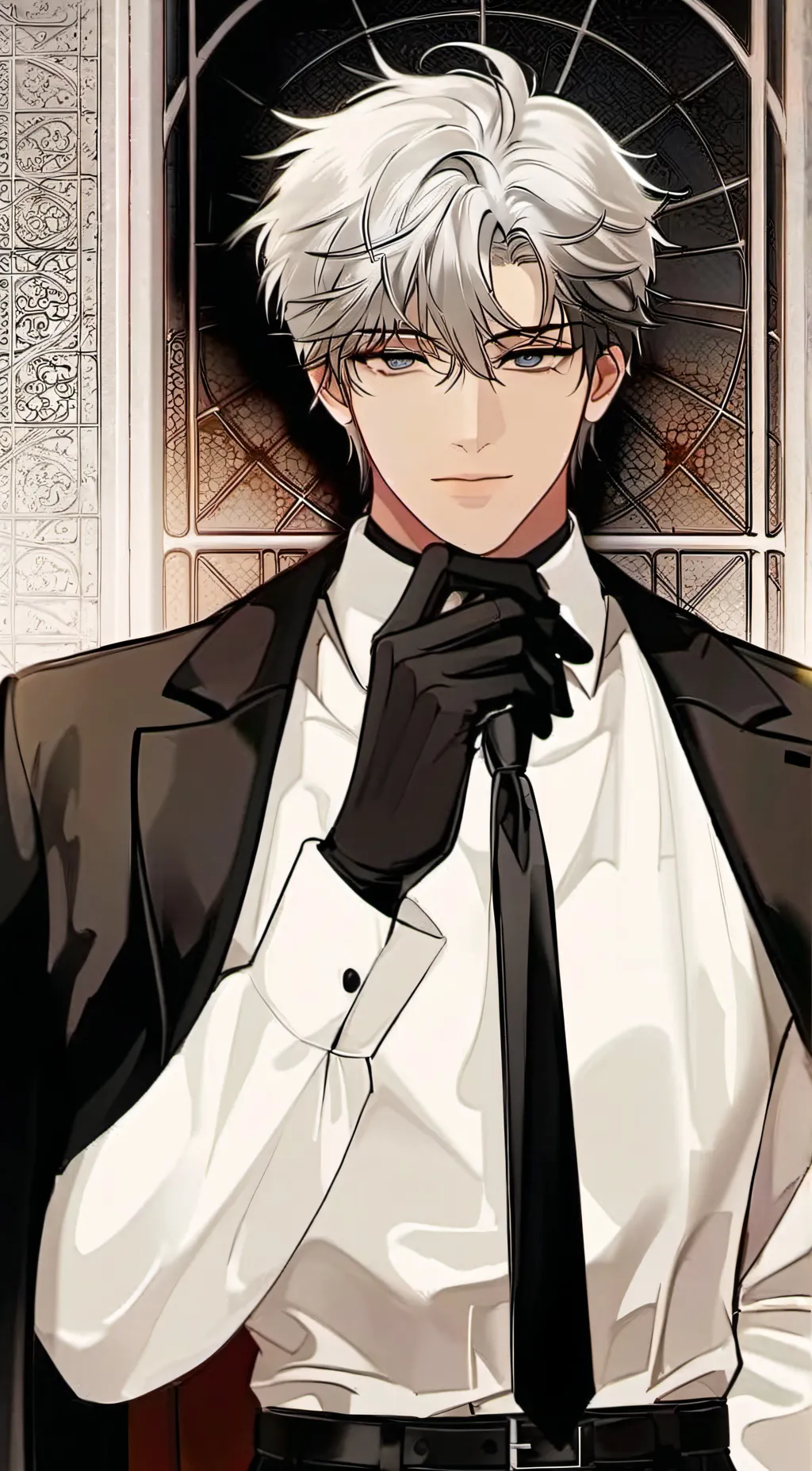 ai character: Sebastian  background