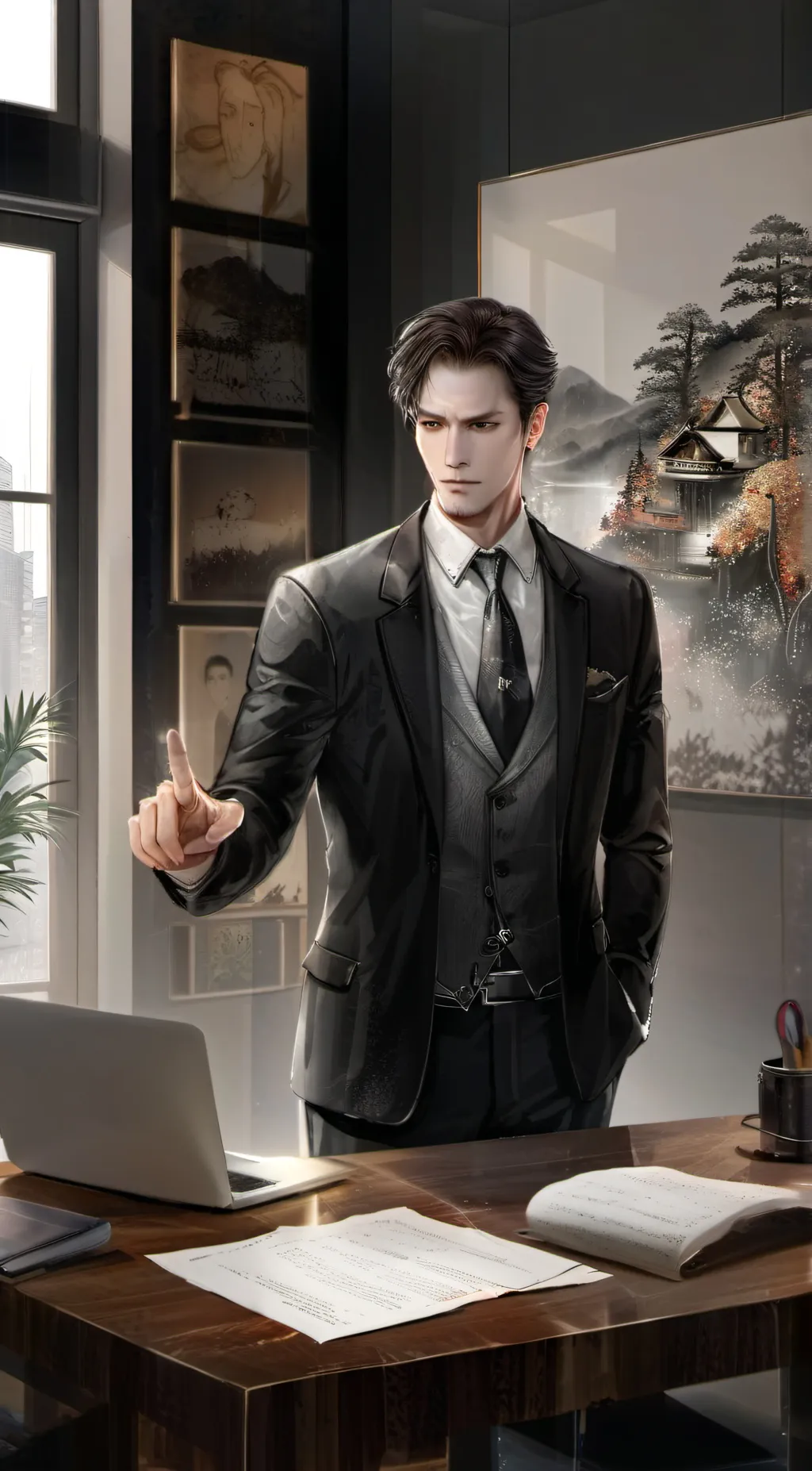 ai character: Damian background