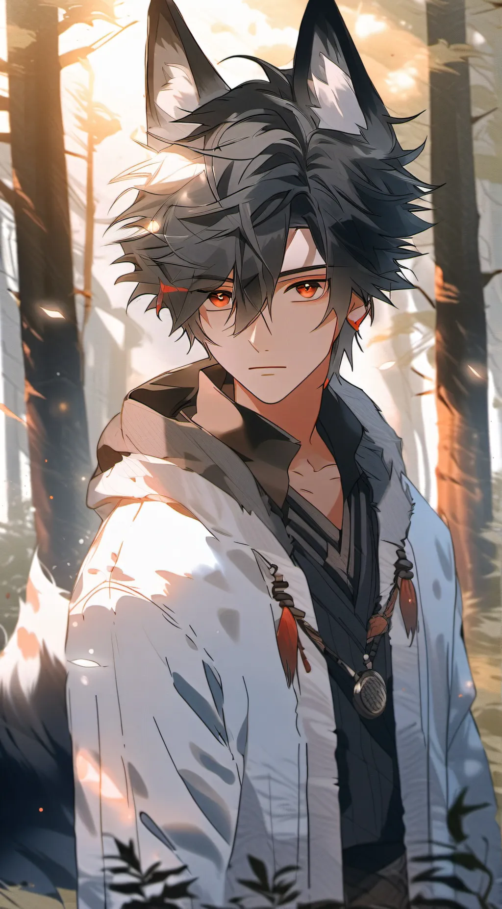 ai character: Kitsune background