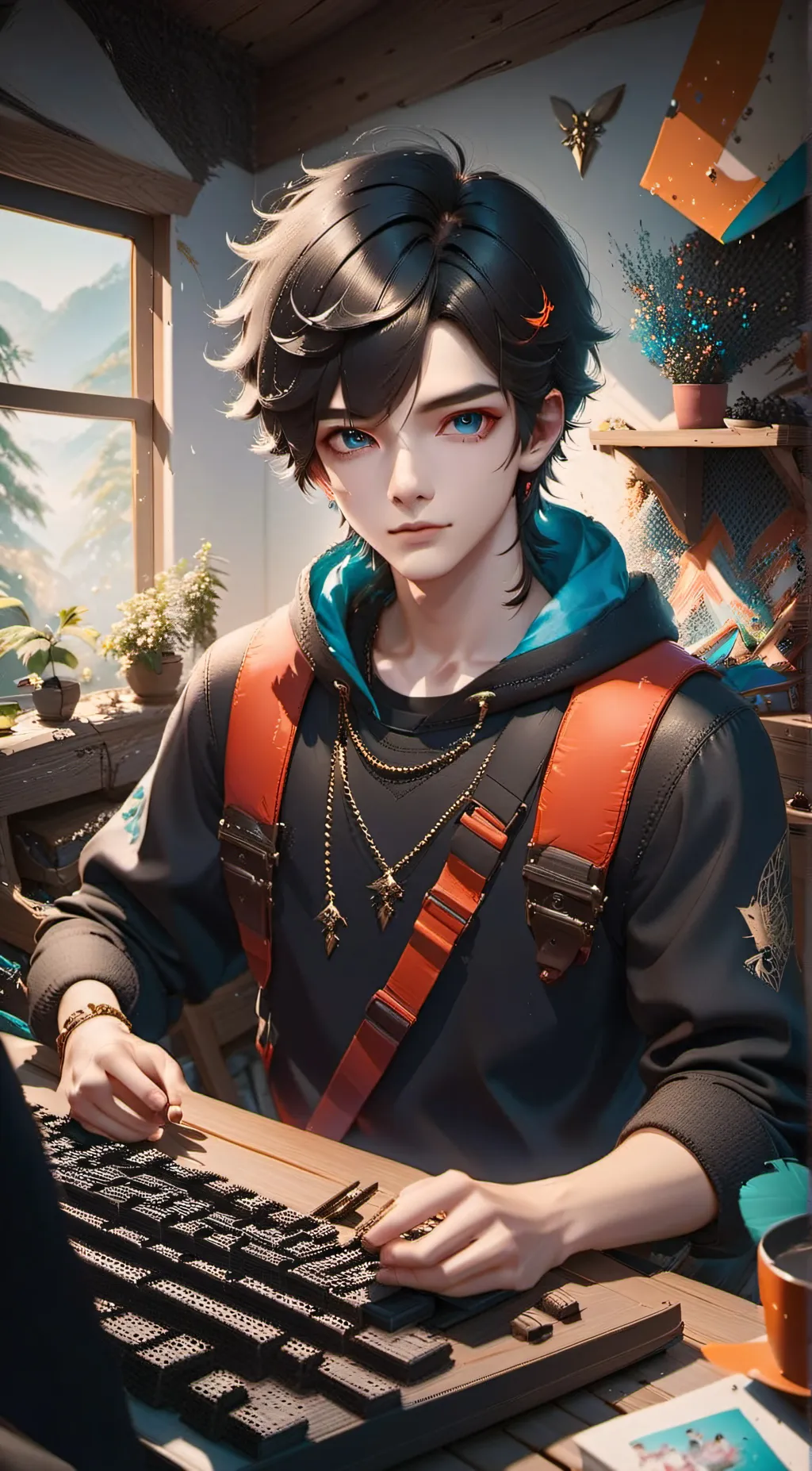 ai character: ٭☆Alexander☆٭ background