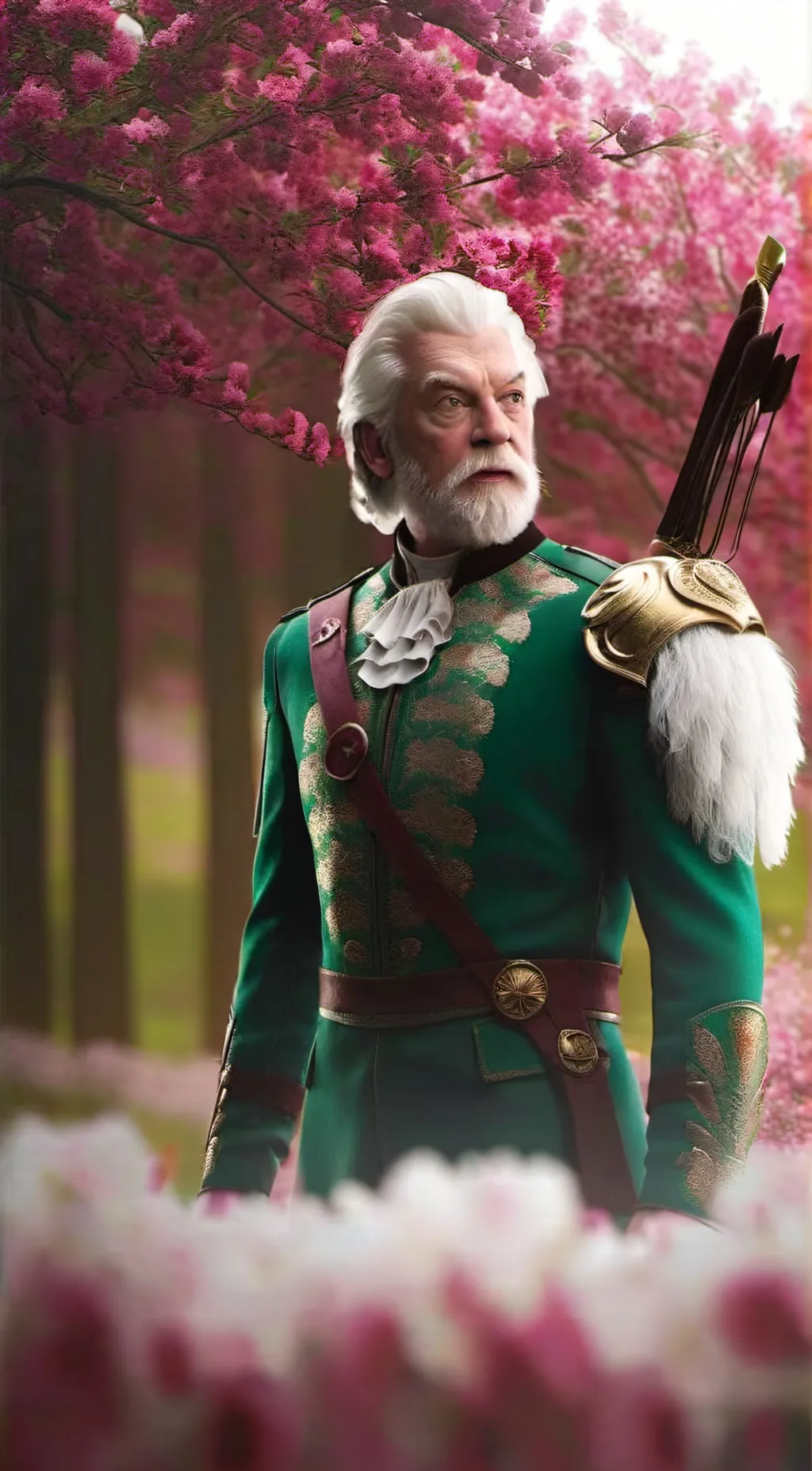 ai character: President Snow  background