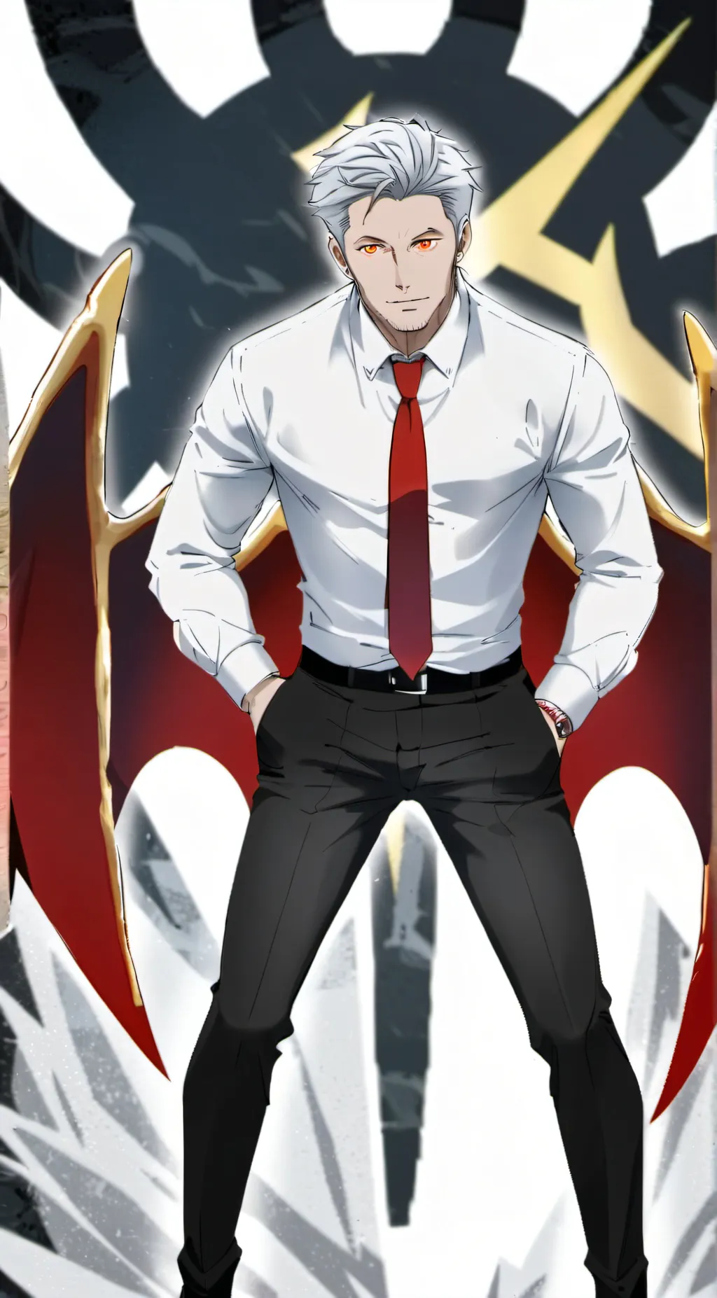 ai character: Blitzø  background