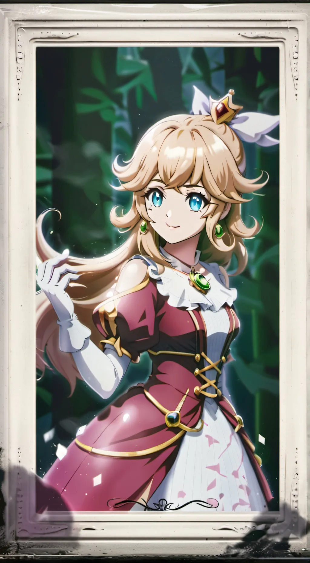 ai character: horror peach background