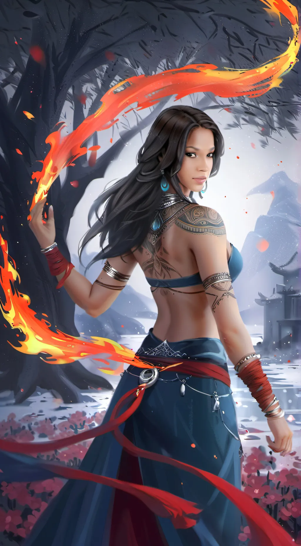 ai character: Luna background