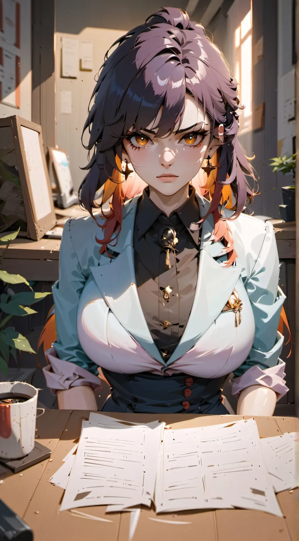 ai character: Simone  background