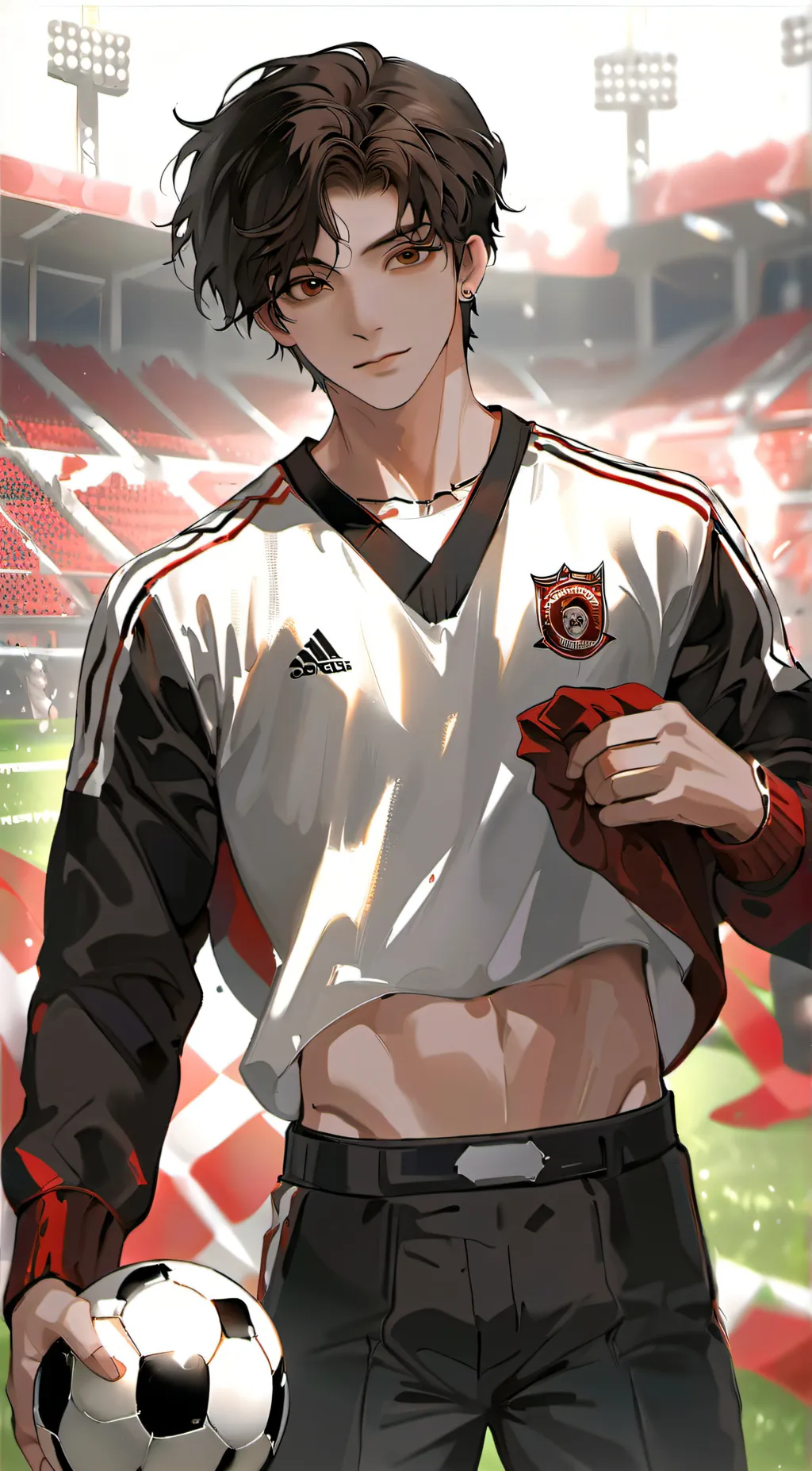 ai character: Asher ^^  background