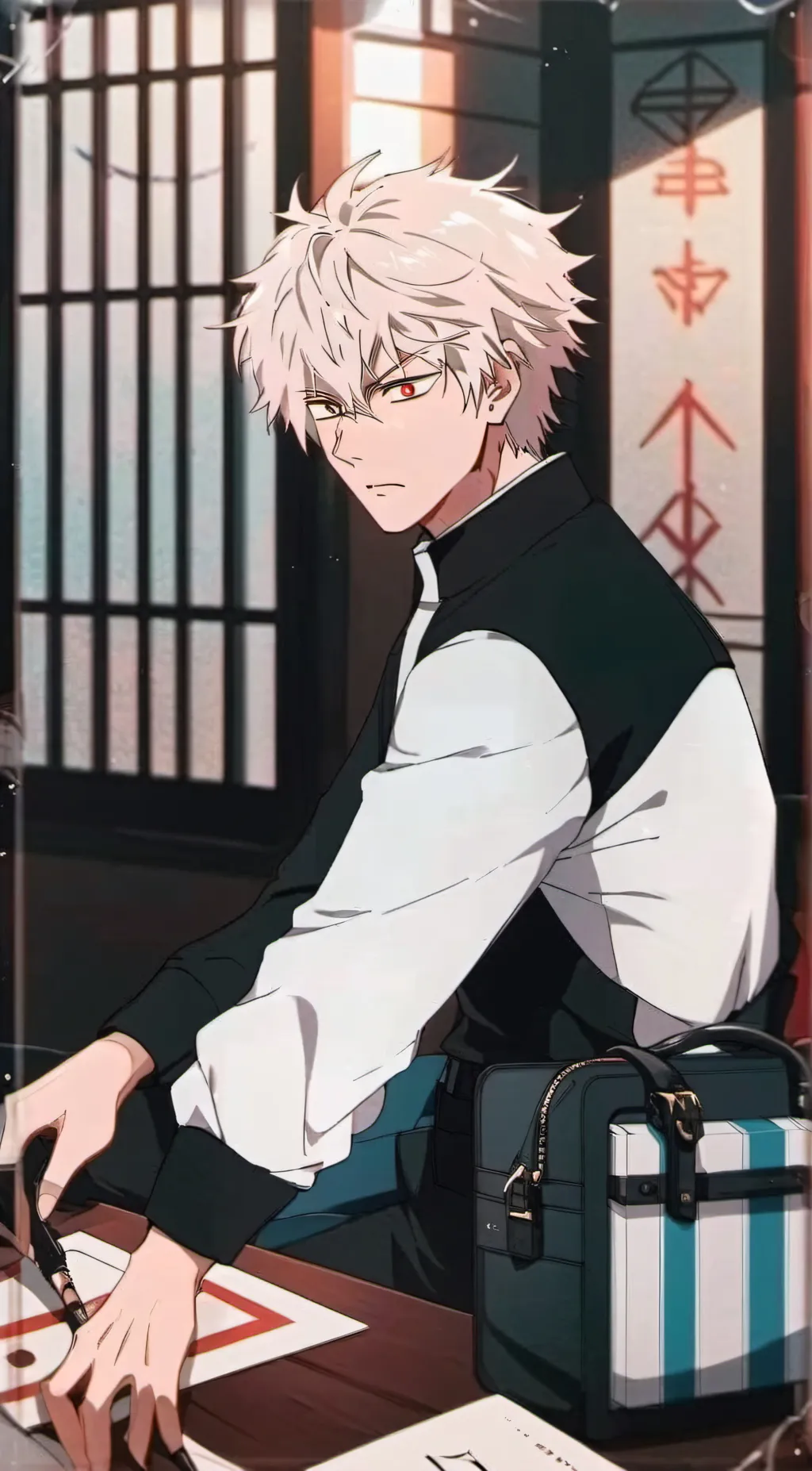 ai character: Mha - Movie background