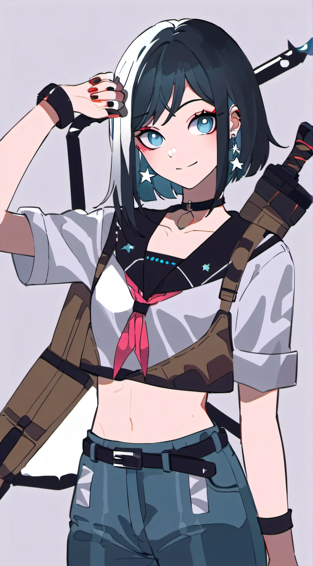 ai character:  Crystal background