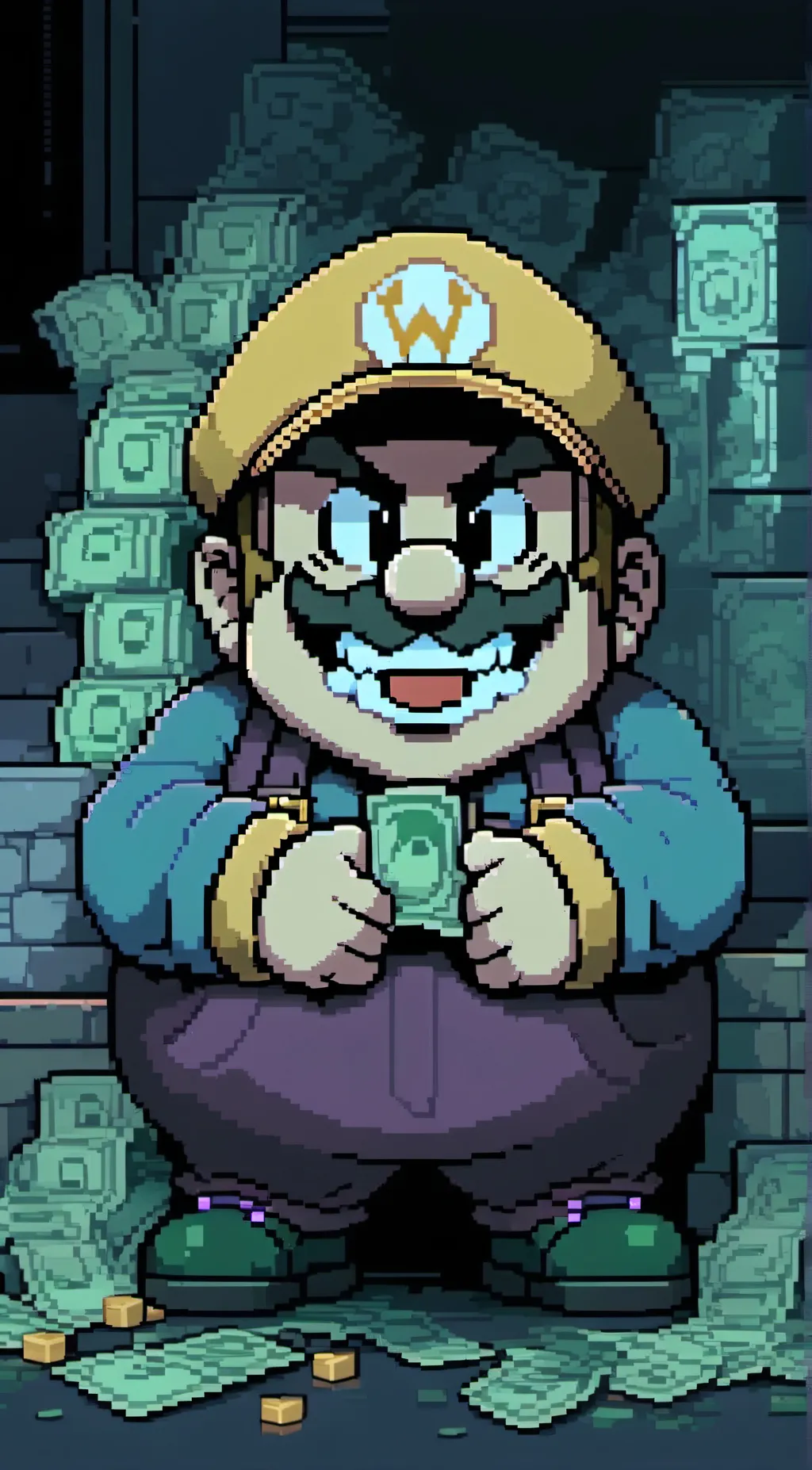 ai character: Wario background