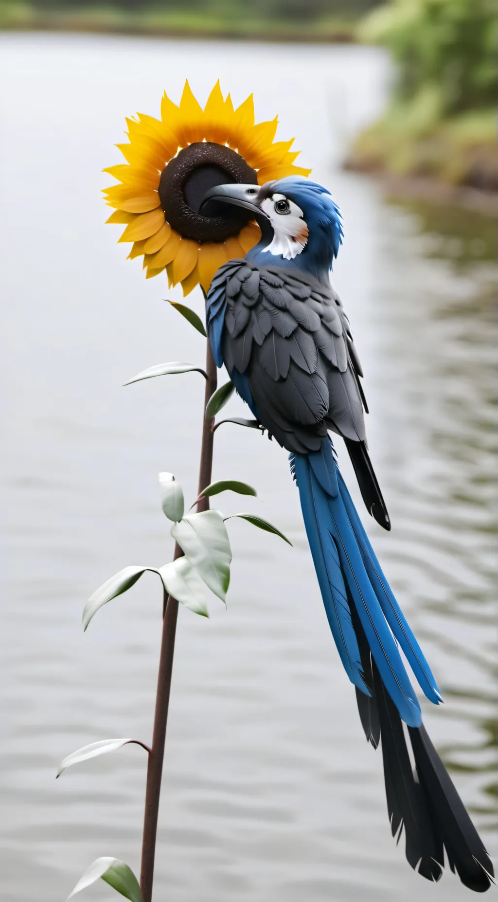 ai character: Sun background